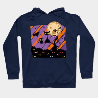 Cat and Owl halloween Hoodie